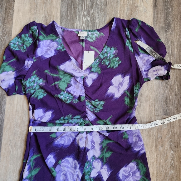 NWT FLORAL PURPLE DRESS - Picture 10 of 16